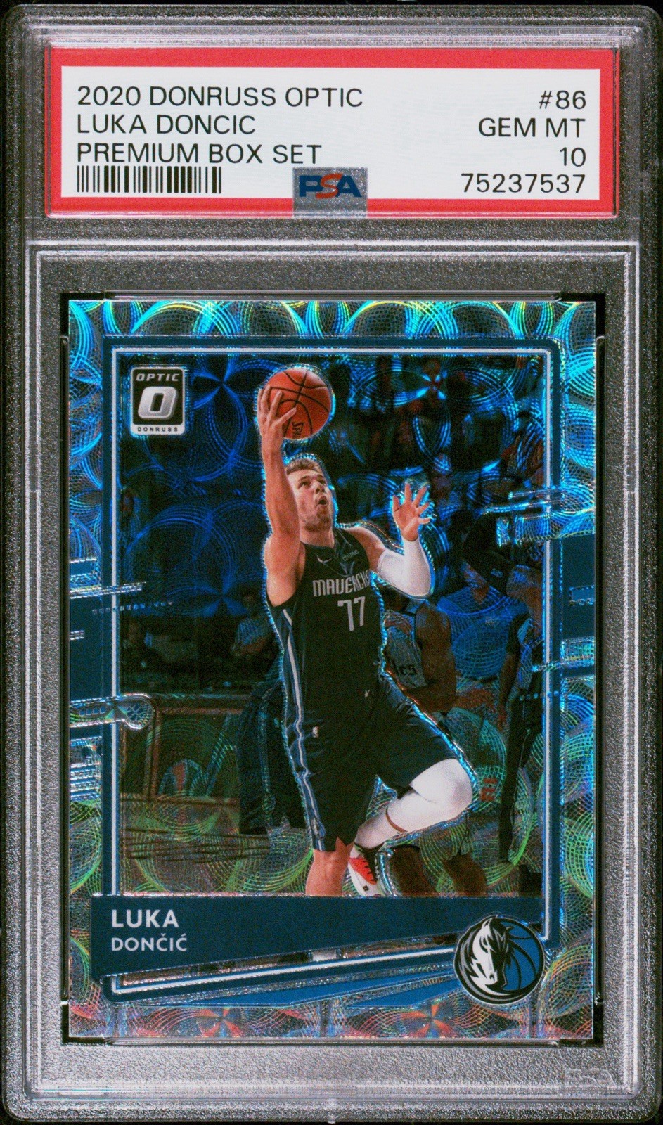 2020-21 Donruss Optic Luka Doncic Premium Box Set /249 #86 PSA 10