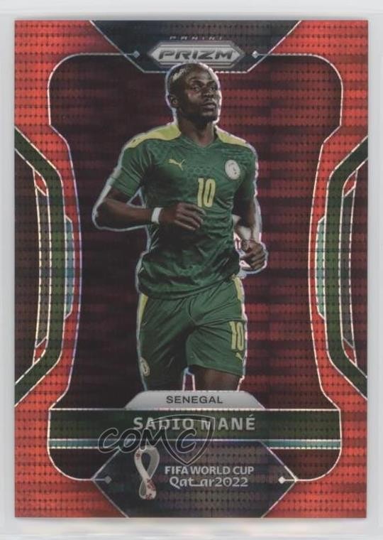 2022 Panini Prizm World Cup Qatar Breakaway Red Prizm 2/99 Sadio Mane #252 07vd