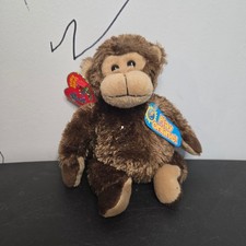 Ty Beanie Babies 2.0 Vines the Monkey Brown Plush Toy 42017 New with Tags 2008