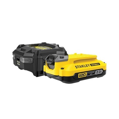 FATMAX Starter-Kit mit V20 Ladegerät und Akku | 18 V | 2 Ah (STANLEY SFMCB10D1-Q
