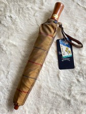 BURBERRY Folding Umbrella Carbon Fiber Frame Super Water Repellent Vintage Japan