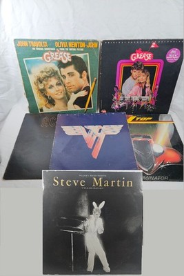 Record And Case Lot Grease ACDC Van Halen ZZ Top Steve Martin