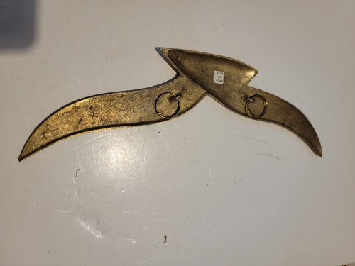 Vintage Brass Nautical Home Wall Decor Sea Bird Seagull Made In India - Picture 2 of 4