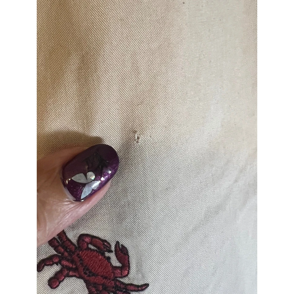 Pantalones chinos Brooks Brothers 346 para hombre bordados cangrejo beige W36 L30 Foto 3 de 4