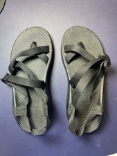 Chaco Mens Strappy Sandals Black Adjustable Straps Soles Size 12