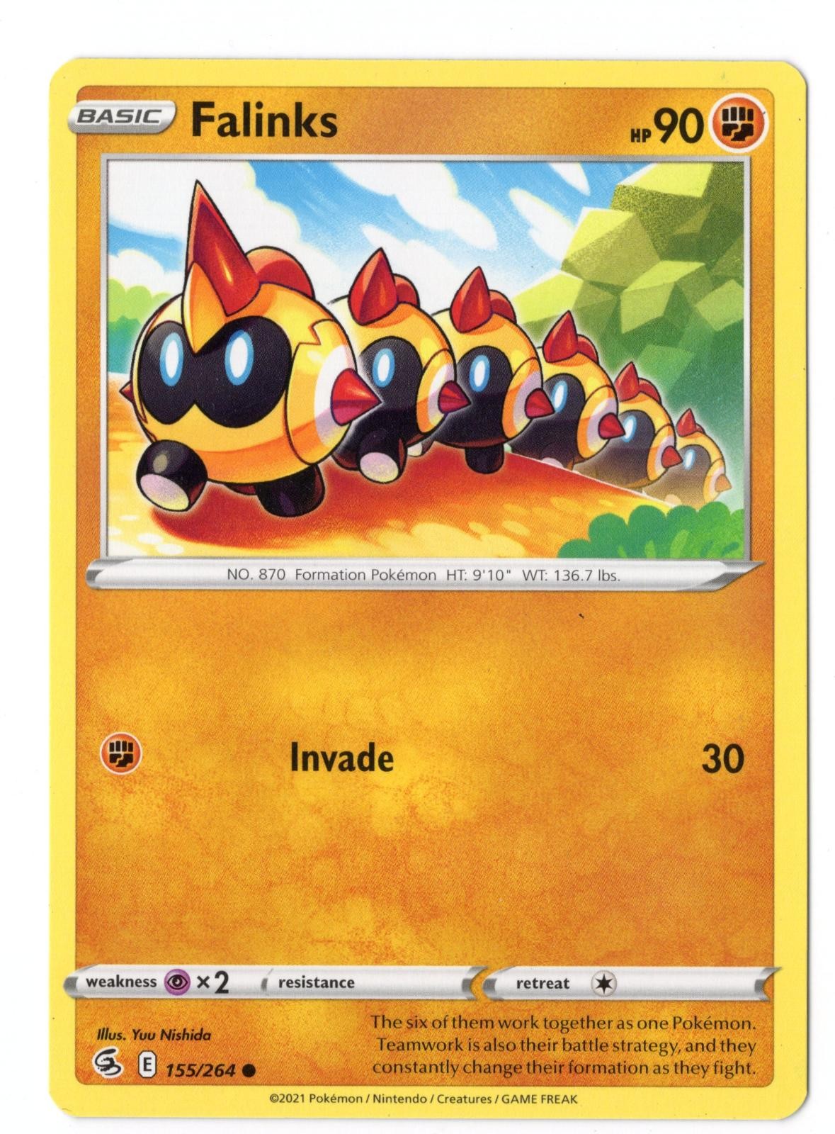 Falinks 155/264 Common Fusion Strike Pokemon Lightly Played