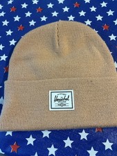 Herschel Supply Co Elmer Box Beanie One Size Cement Cuffed Ribbed Knit