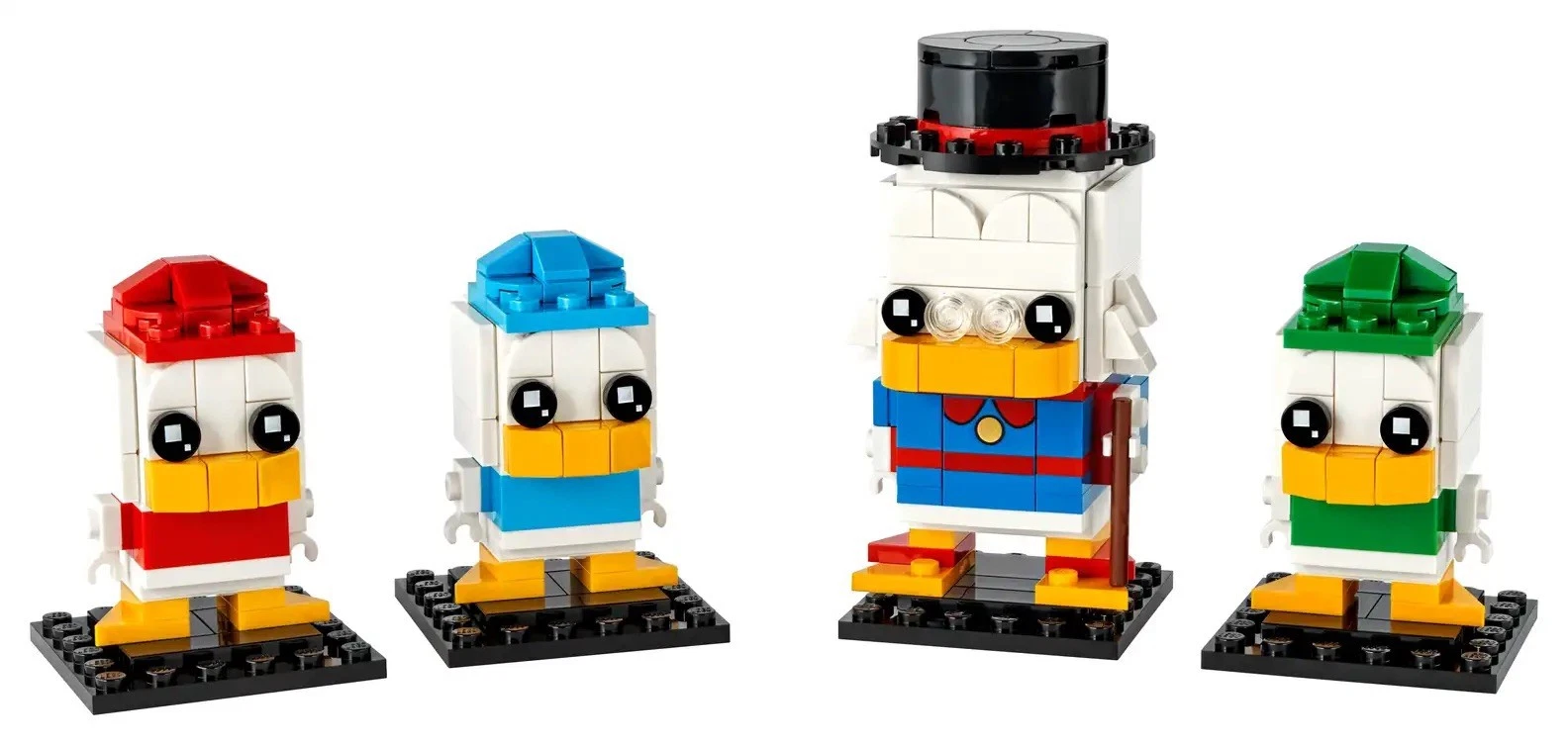 Lego 40477 Scrooge McDuck, Huey, Dewey & Louis Disney Brickheadz # 127, 128, 129