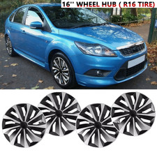 16 Set Of 4 Snap On Full Hub Caps Wheel Covers Fit For R16 Tire Steel Rim New 16 Set Of 4 Snap On Full Hub Caps Wheel Covers Fit For R16 Tire Steel Rim New