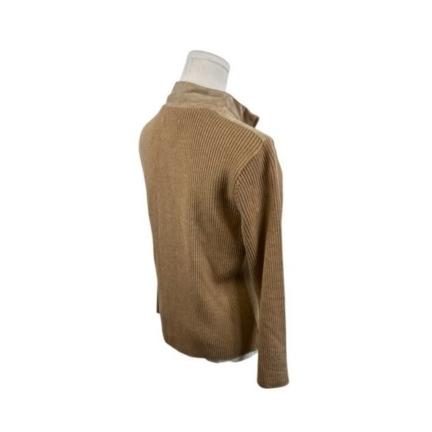 Pendleton Suede Leather Jacket Merino Wool Blend Size PM Petite Medium - Image 3 of 4