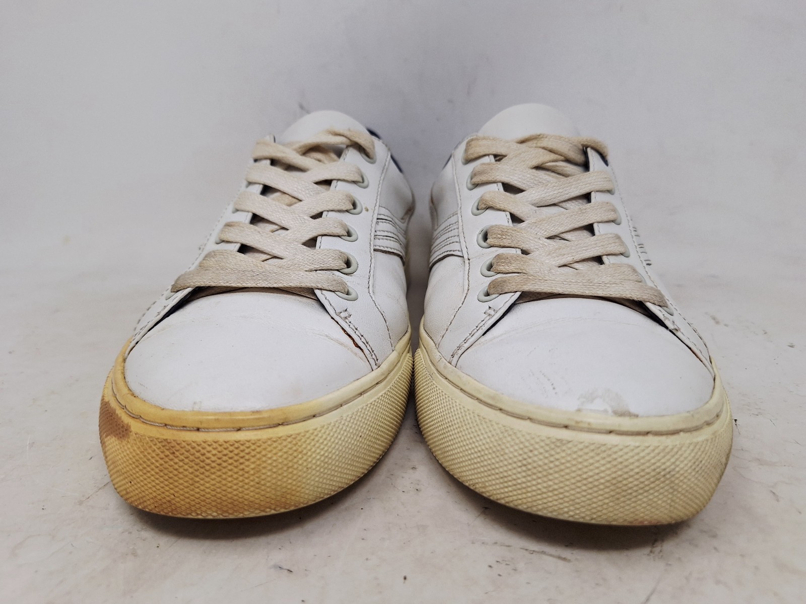 Tory Burch Womens White Leather Tennis Shoes Size 8 thumbnail 5