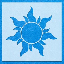 Sun Shine Hot Sky Sunny Shape Stencil: Mylar Airbrush Wall Art Painting Crafts 4
