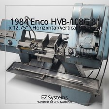 Sierra de cinta horizontal/vertical Enco HVB-108G 1984 8" X 12,75"