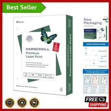 Paper,  Laser Print Paper 8.5 x 11 Paper, Letter Size, 3 Hole, 24lb Paper, 98...