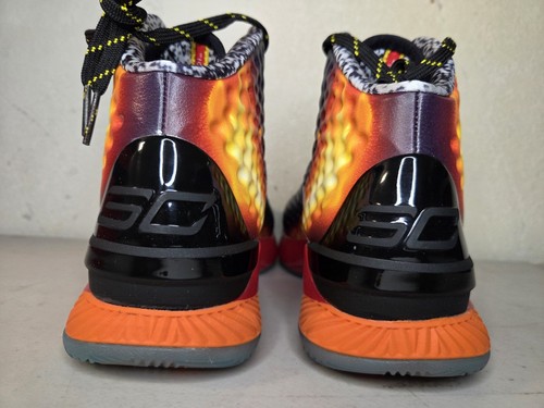 New Under Armour Curry 1 Retro Jam Boys 7y Basketball Shoes Black 3028138 001 - Picture 4 of 7