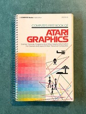 Atari Graphics Book Compute Spiral Bound Vintage Computer Programming Manual