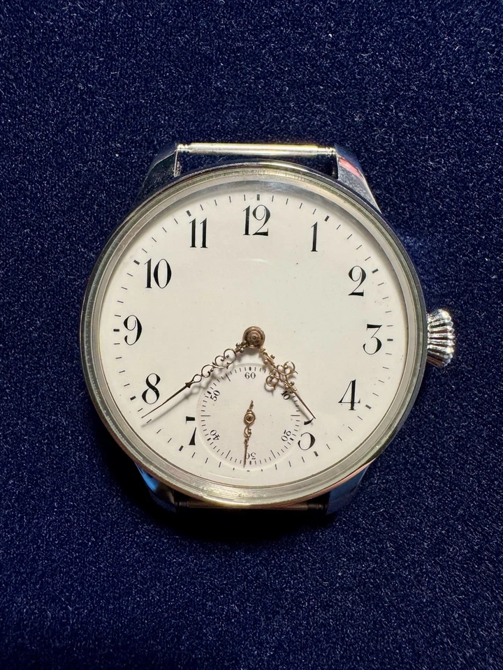 Monopol Dürrstein Mariage Armbanduhr, Antikes Taschenuhrwerk Ca. 1910 Vintage - Bild 4 von 4