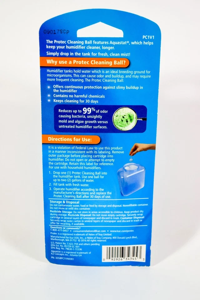 1 Protec HUMIDIFIER CLEANING BALL Cartridge Model PC1V1 Replacement Cartridge - Image 2 of 4