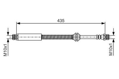 BOSCH 1 987 481 459 Bremsschlauch Hinten