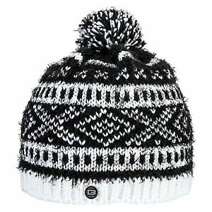 Bula Beanie Pom Skull Cap Black Stripe Canada Made Ski  display picture 1
