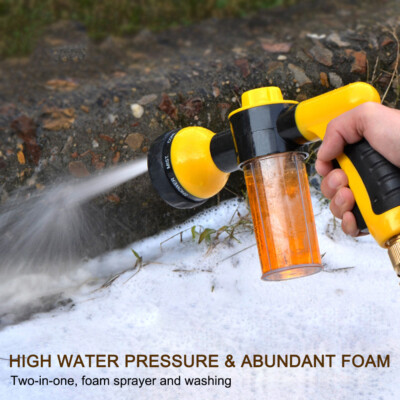 Foam Sprayer Garden Water Hose Foam Nozzle Soap Dispenser Gun for Car B4Y1  | eBay