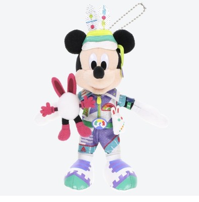 Tokyo Disney Resort 2022 Easter Mickey Plush Badge Strap Egg Hunter Key Chain