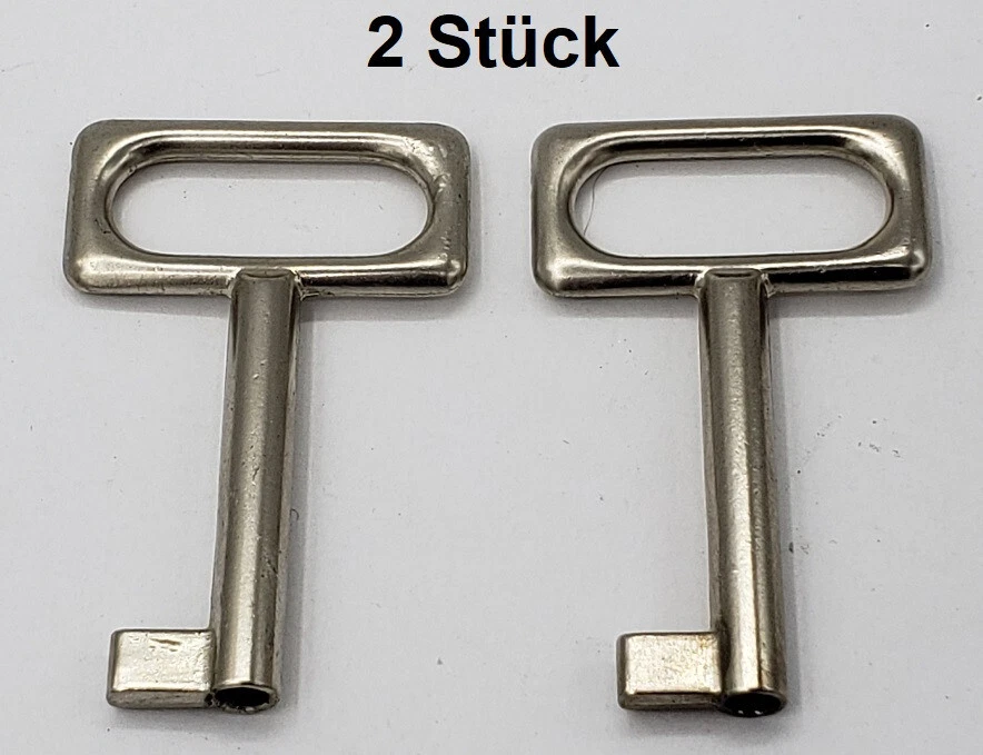 2x Schrankschlüssel f. Drehstangenschloss Möbelschloss Schrankschloss Huwil - Bild 2 von 3