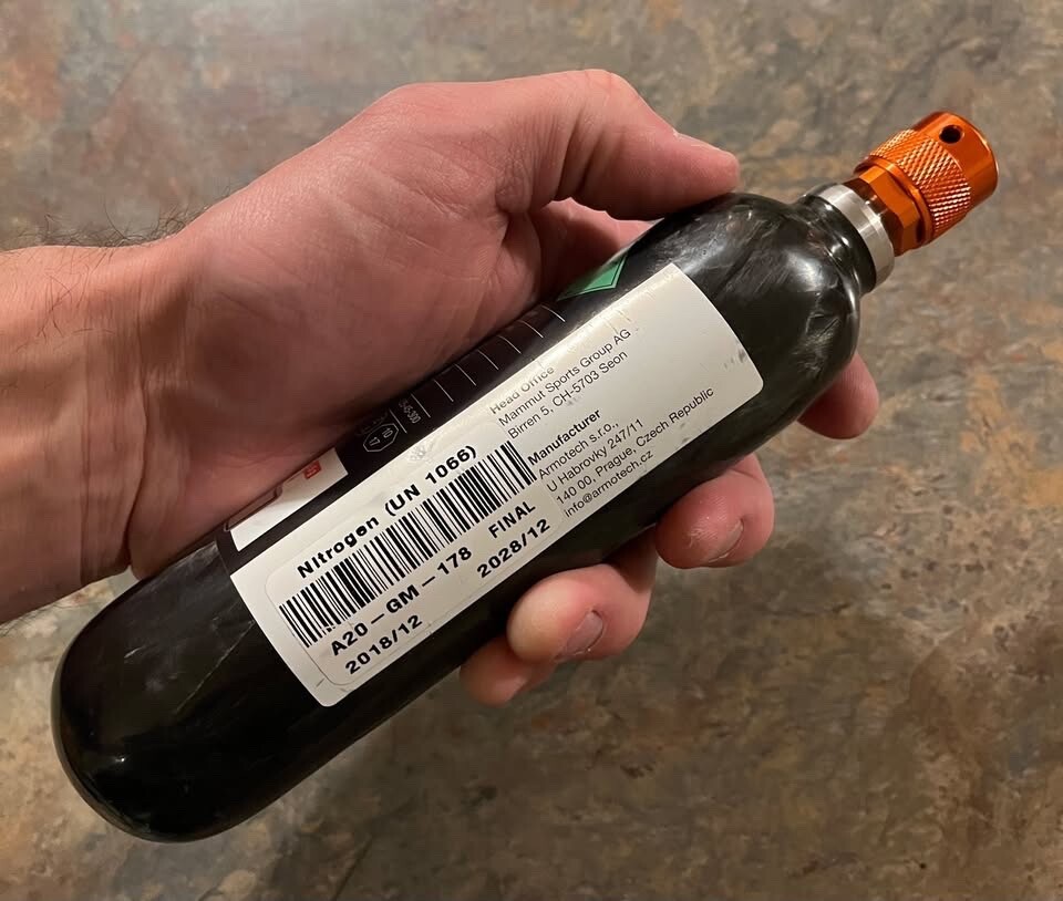 Mammut Carbon Airbag cartridge (Carbon Cartridge 300 bar non-refillable)