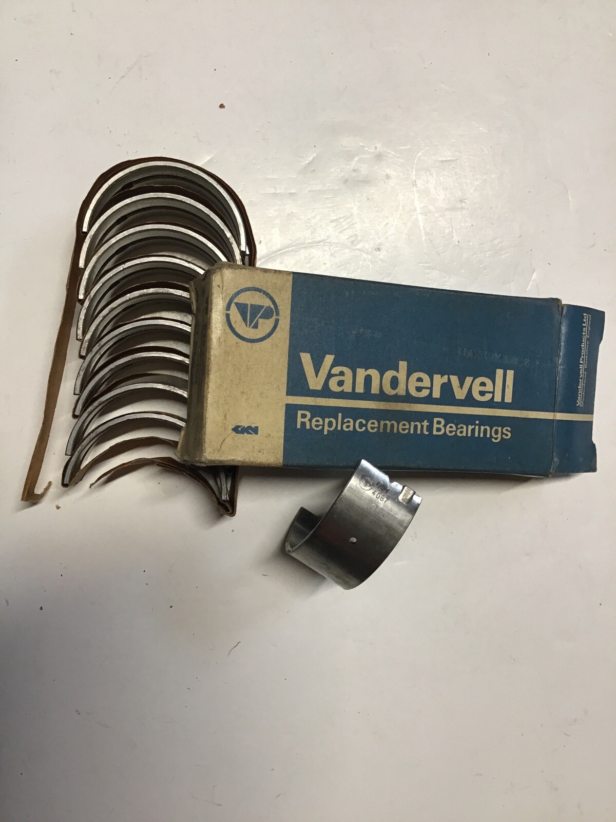 Lotus Ford Cortina Capri Cortina Super 1500cc NOS Vandervell Main Bearings .040”