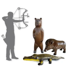KHAMPA 3D Animal Archery Targets 3 Sets for Backyard Shooting Archery Practice