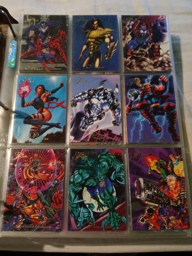 Flair 94 Universo Marvel con 127 Cartas Base 9 Cartas Explosión de Lámina X-Men, Deadpool - Imagen 9 de 12