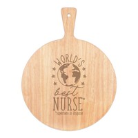 World's Best Nurse Pizza Brett Paddel Holz Lustig Geschenk