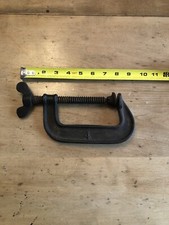 Antique Bat Wing C Clamp #4 Original  & Works Stamped with Circled "M" Stamp