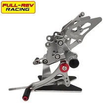 FULL-REV For KAWASAKI NINJA300/R Z300 Adjustable Rearset Foot Pegs Footrests