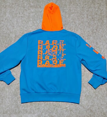  Puma LaMelo Ball  Rare Basketball Pullover Hoodie Sz XL Blue /Orange 538001 01