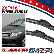 Windshield Wiper Blades 26" & 16" U/J-HOOK For 2013-2018 Toyota Corolla iM &RAV4