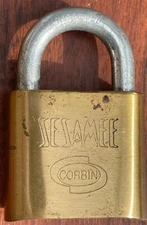 SESAME CORBIN COMBINATION LOCK NO COMBO