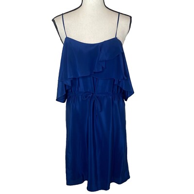 amanda uprichard blue silk dress Amalia Silk Gown in Cobalt | Silk Formal Evening Gown main image 0