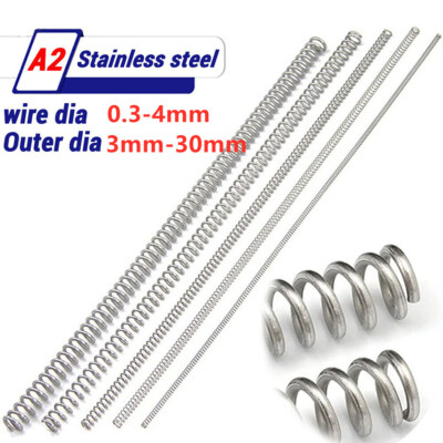 #ad #ad Compression Spring Steel Wire 0.3 5mm 304 Stainless Steel Pressure Spring 305mm $56.19
