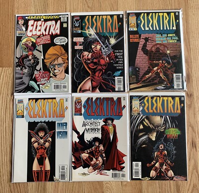 Elektra #1-18 + #-1 (Missing 16) Marvel 18 comic lot (1996) First