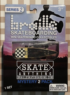 Series 2 Braille Skateboarding Mini Collectibles Mystery 2-Pack CHECK PIZZA