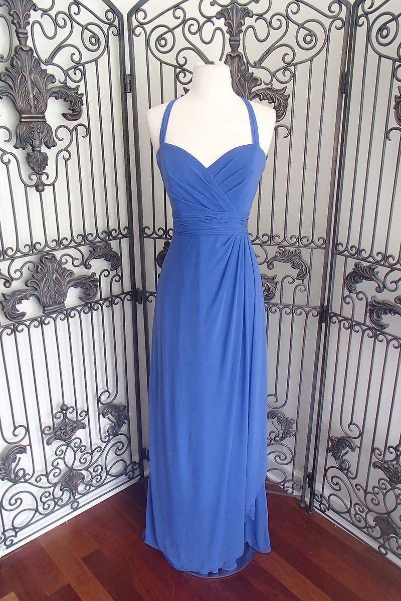 bridesmaid dresses by jordan 636 926 MARINE SZ 12 $196 FORMAL PARTY FORMAL GOWN DRESS One shoulder