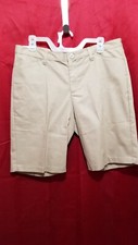 Real School Boys Shorts with pockets  belt loops Khaki color NWT Size 13/14