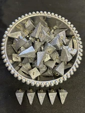 4 oz PYRAMID SINKERS,  91 COUNT, FREE SHIPPING, MADE IN USA!