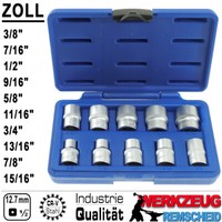 "Zoll SteckschlüSsel Satz 1/2\" ZöLlige 6-Kant Stecknuss Werkzeug Harley Oldtimer"