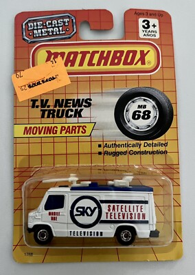 Matchbox TV News Truck MB68 SKY Satellite Television