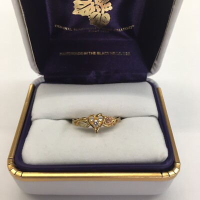 Black Hills Gold ring by Landstroms with Diamond, SIZE 5 Black Hills Gold ring by Landstroms with Diamond, SIZE 5