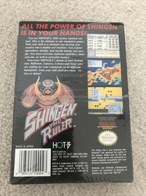 Shingen The Ruler NES CIB with Original Shrink Wrap W Manual And Map