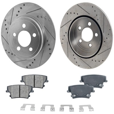 Rear Brake Disc Rotors and Pads Kit for Dodge Charger Challenger Chrysler 300