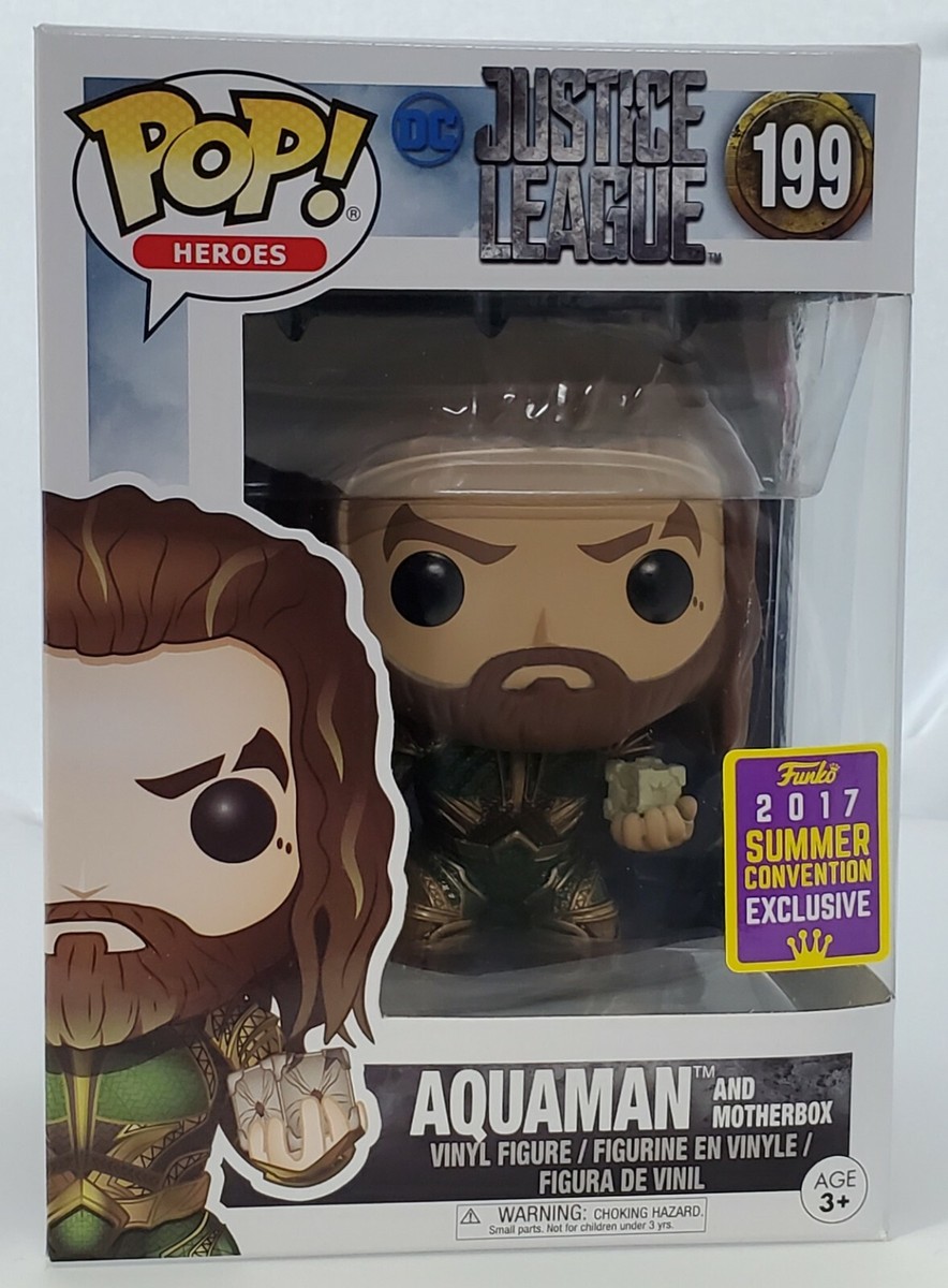Funko Pop! DC Justice League Aquaman #199 2017 Summer Convention Exclusive